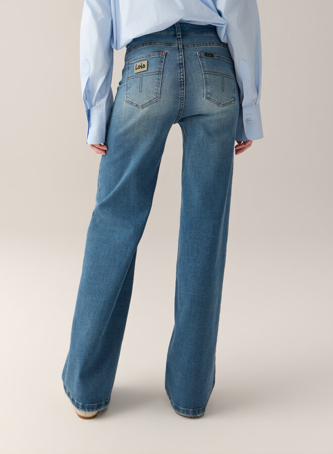 Lois palazzo jeans 2142-8064 stone bleach