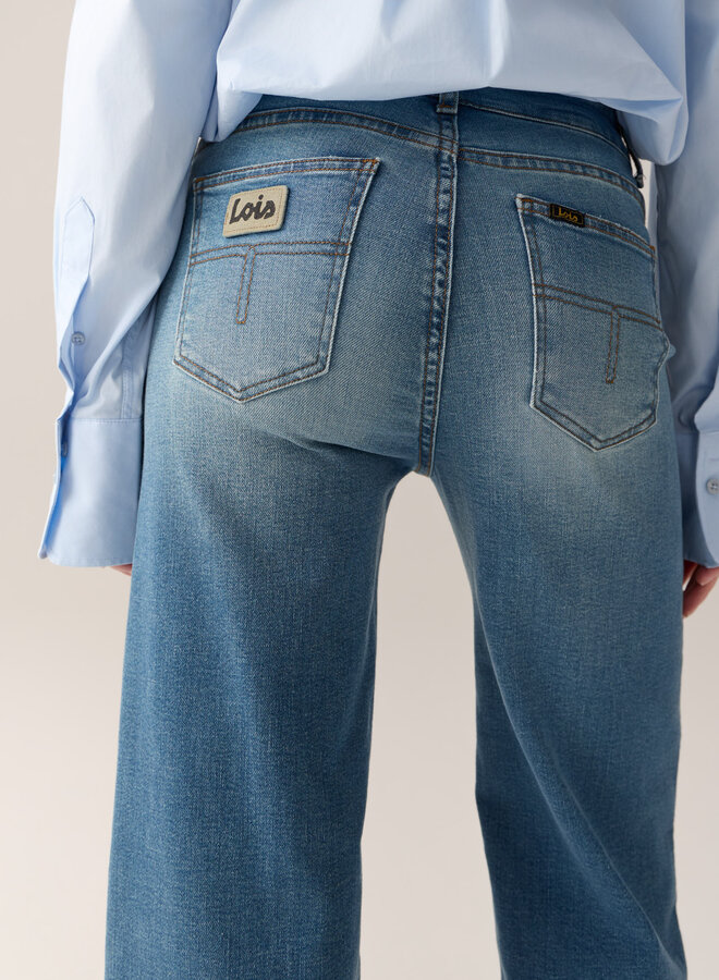 Lois W26 palazzo jeans 2142-8064 stone bleach
