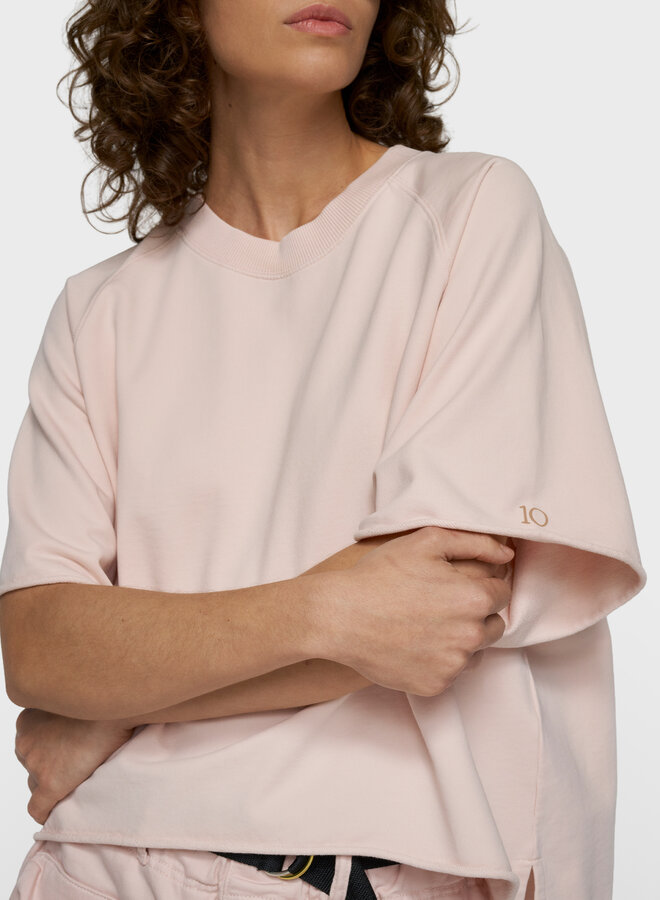 10days short sleeve la sweater powder