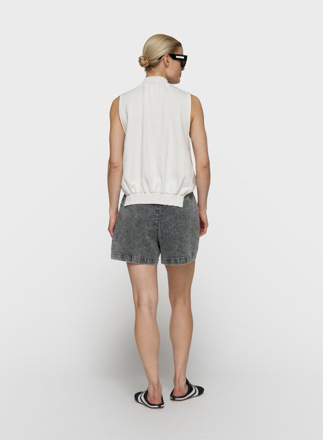 10days smocked top white