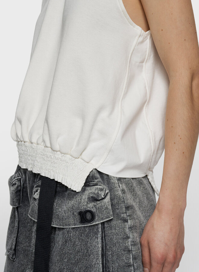 10days smocked top white