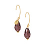 Ellen beekmans facet drops oorbellen aubergine