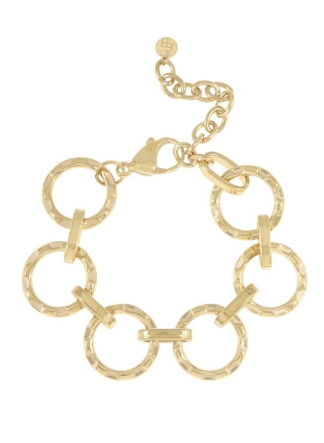 Ellen beekmans schakelarmband met open cirkels