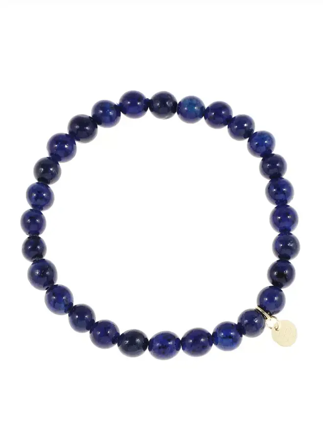 Ellen beekmans gemstone armbandje blauw zonder sluiting