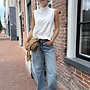 10days smocked top white