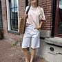 10days short sleeve la sweater powder