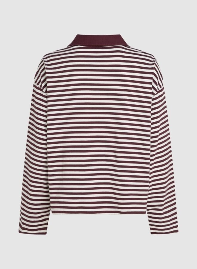 Circle krista shirt baroque red