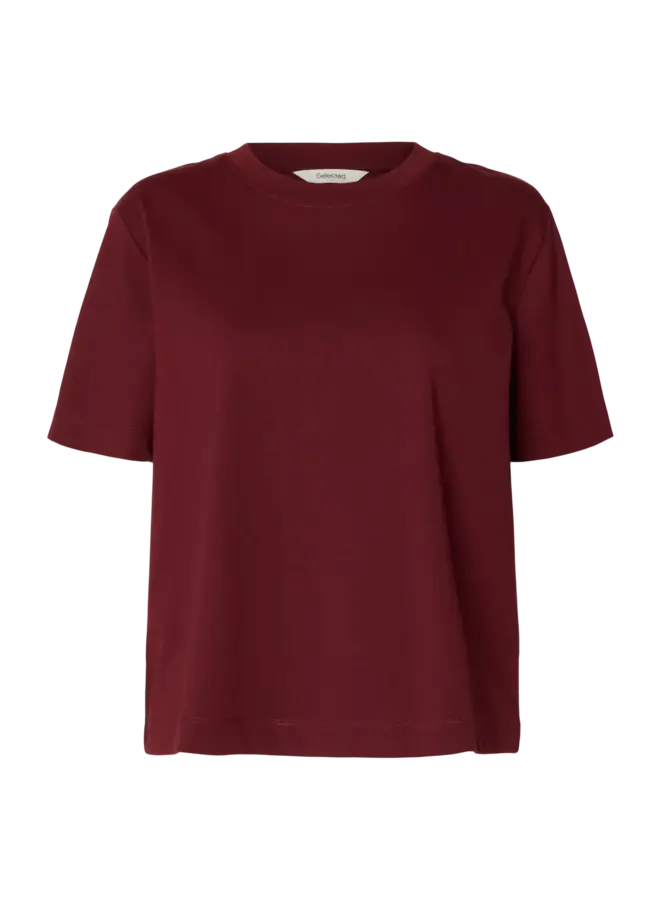 SF essential ss boxy tee tawny port