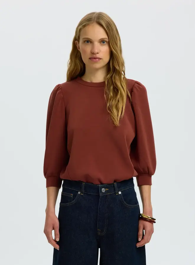 SF tenny 3/4 sweat top noos cherry