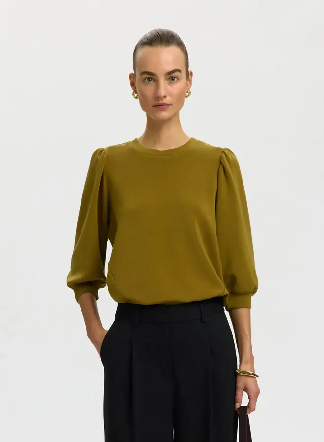 SF tenny 3/4 sweat top noos fir green