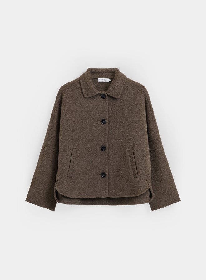 Knit-ted flyn jacket choco