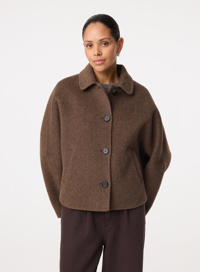 Knit-ted flyn jacket choco