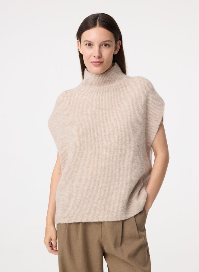 Knit-ted rave pullover sand