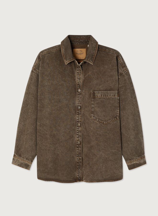American V. osh06A denim jack stone brown