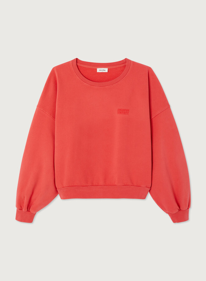 American V.  jit03 sweat vermillon vintage