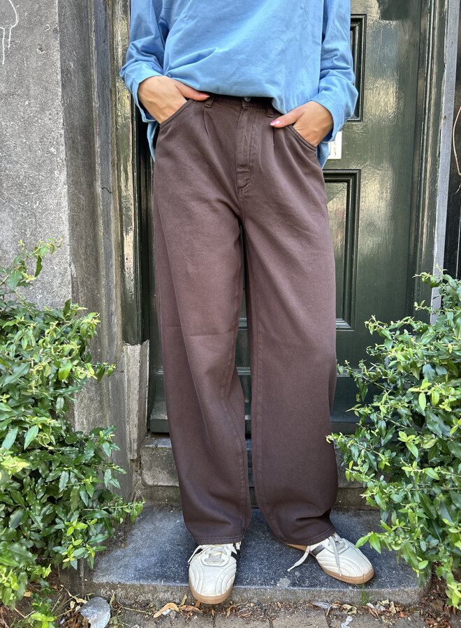 Knit-ted charly pants choco