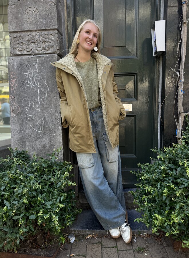 Knit-ted neko jacket moss