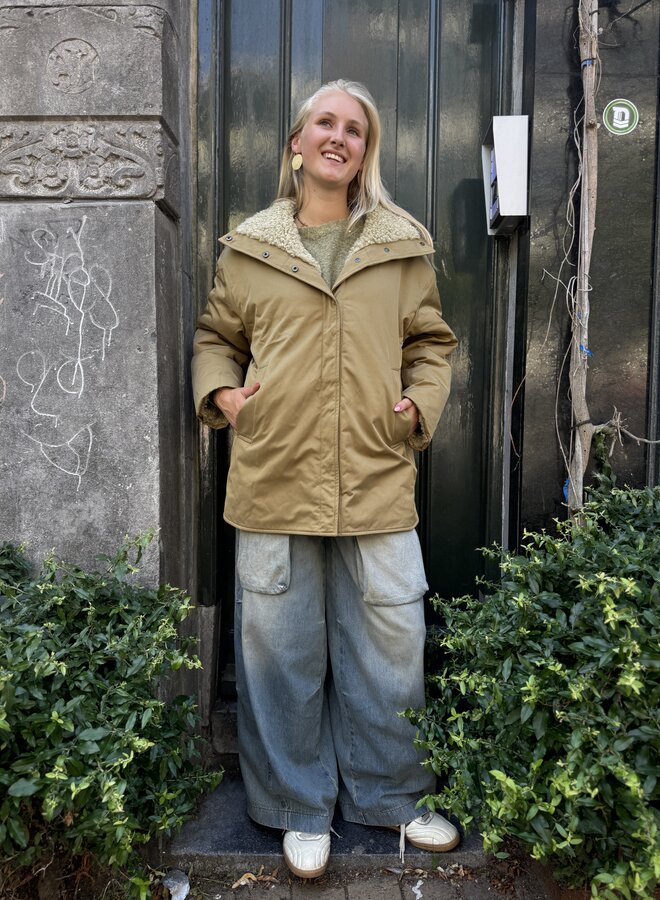 Knit-ted neko jacket moss