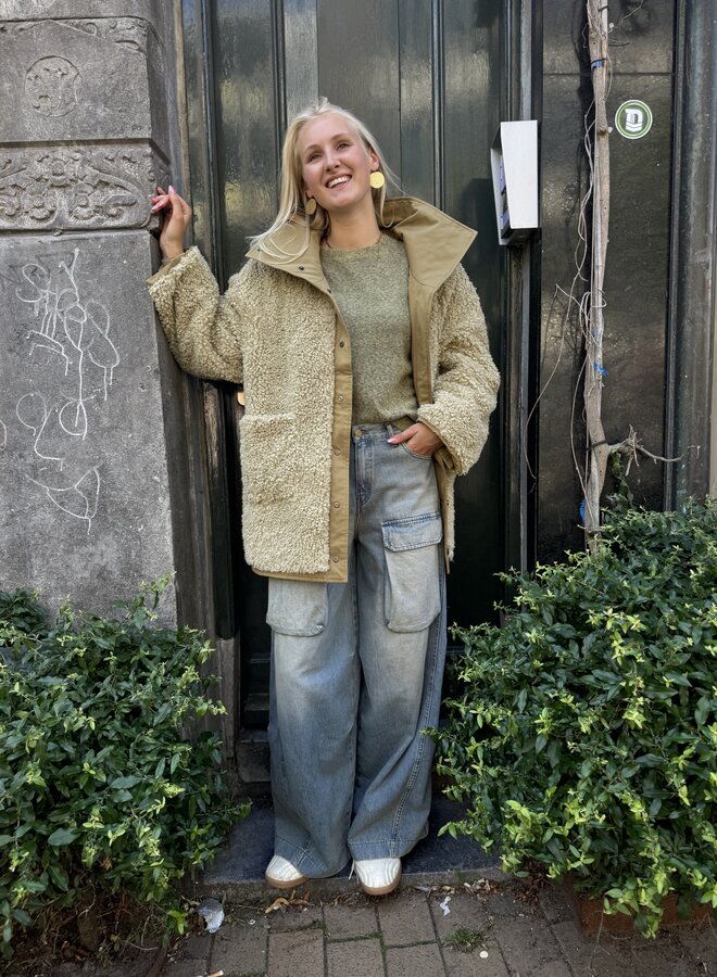 Knit-ted neko jacket moss