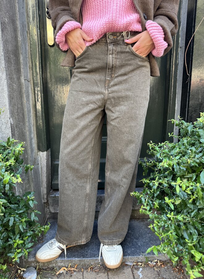 American V. osh11B denim pant stone brown