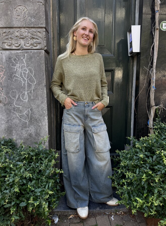 Knit-ted ninette pullover moss