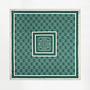 Dante6 monogram printed scarf evergreen