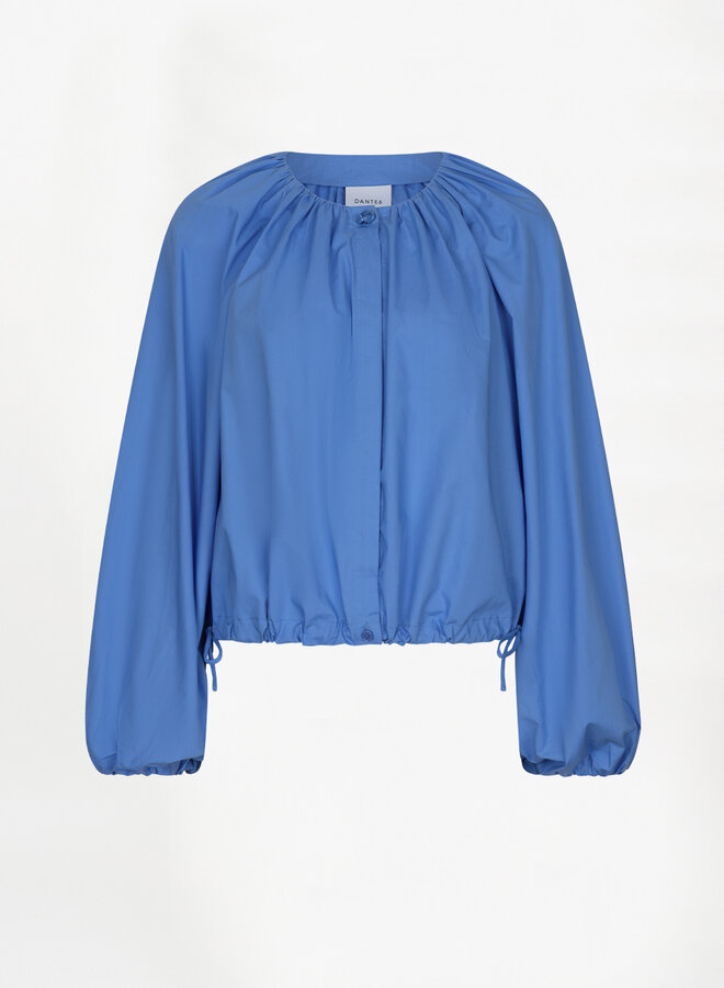 Dante6 foret balloony poplin blouse blue