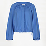 Dante6 foret balloony poplin blouse blue