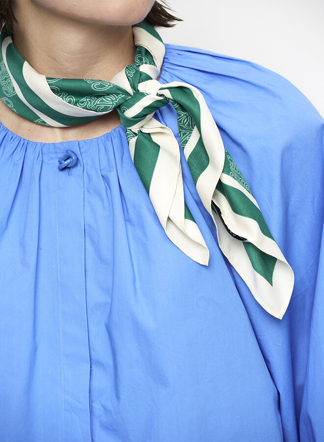 Dante6 foret balloony poplin blouse blue