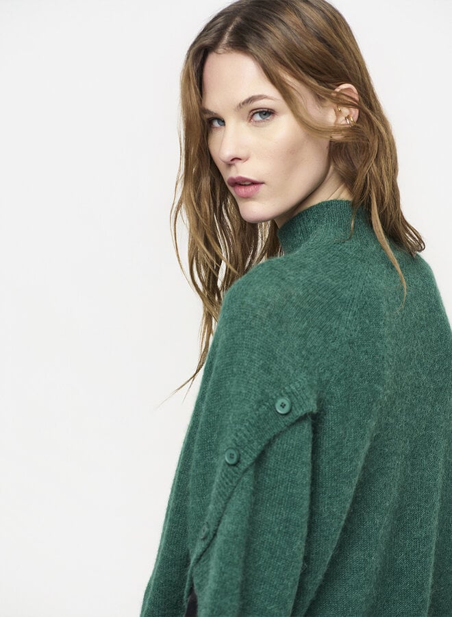 Dante6 mahani cape sweater evergreen