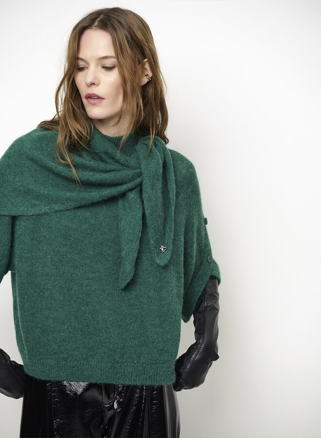 Dante6 mahani cape sweater evergreen