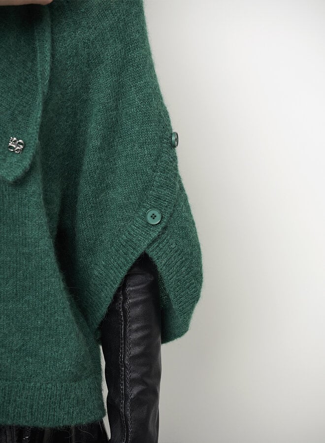 Dante6 mahani cape sweater evergreen