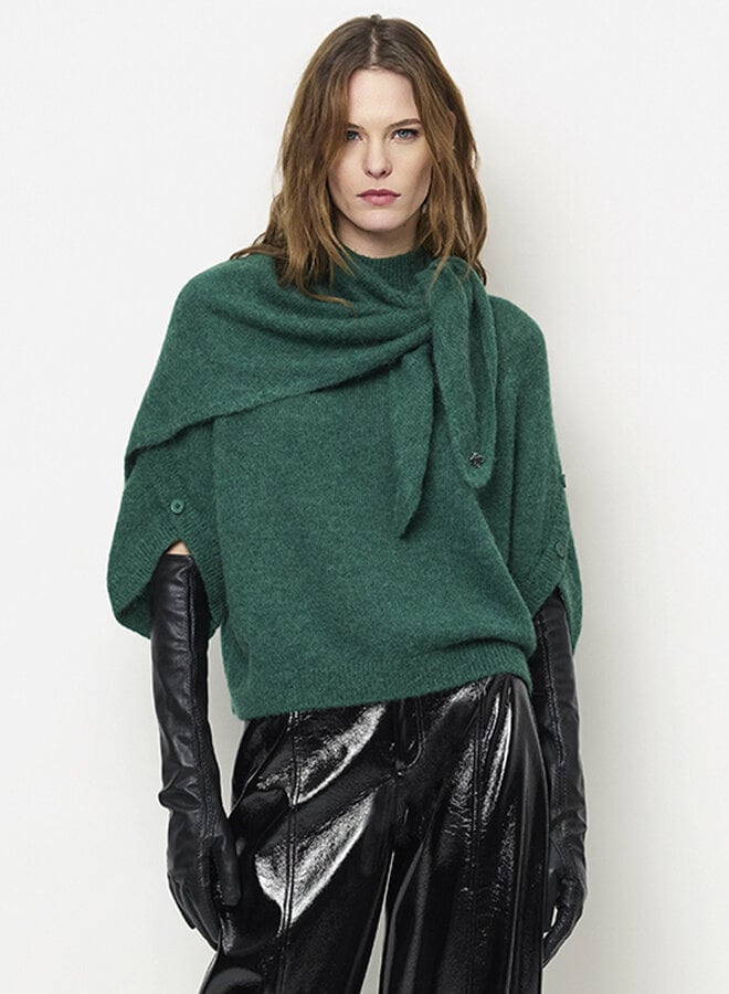 Dante6 mahani cape sweater evergreen