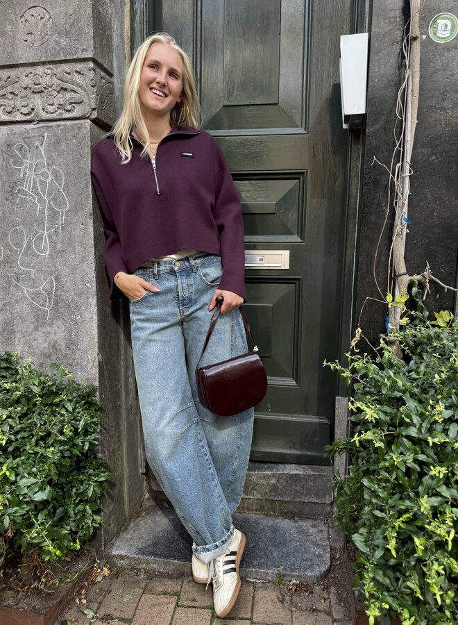 Penn&Ink W26B420 jumper aubergine
