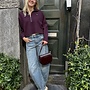 Penn&Ink W26B420 jumper aubergine