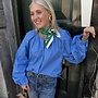 Dante6 monogram printed scarf evergreen