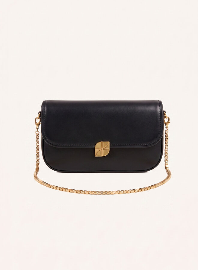 By Bar alma leather bag black