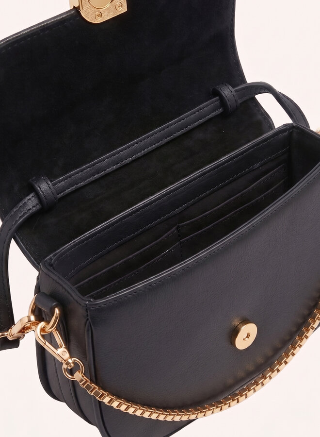 By Bar alma leather bag black