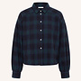 By Bar sarah short green check blouse