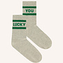 By Bar lucky sparkle grey socks