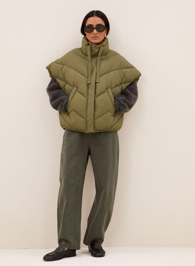 By bar franky sleeveless jacket olive