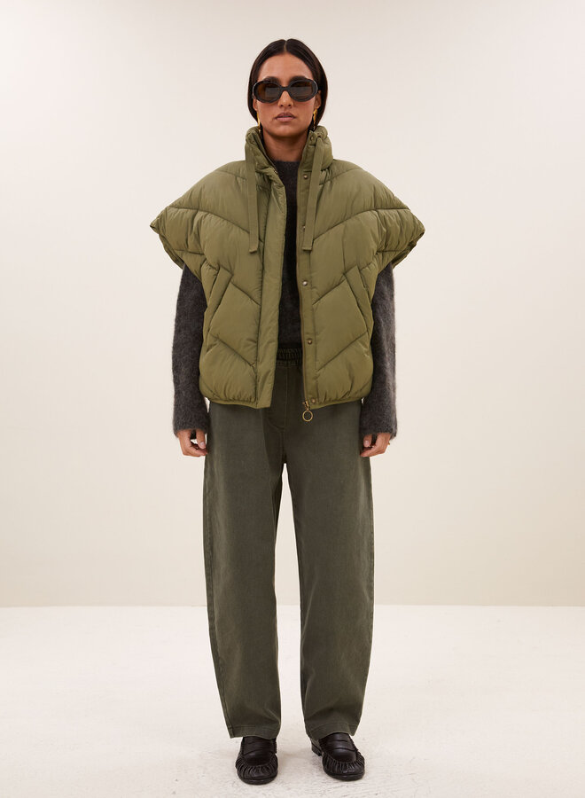 By bar franky sleeveless jacket olive