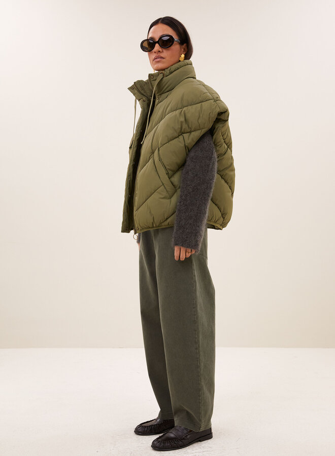 By bar franky sleeveless jacket olive