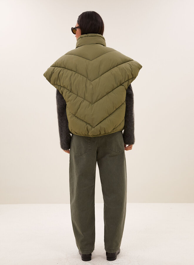 By bar franky sleeveless jacket olive