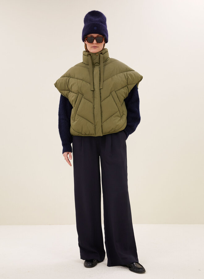 By bar franky sleeveless jacket olive