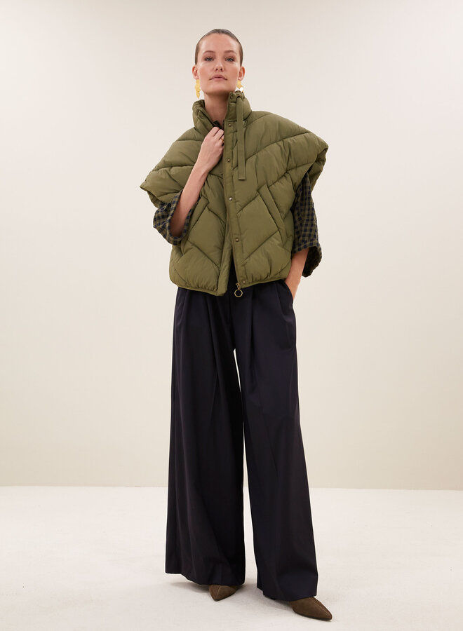 By bar franky sleeveless jacket olive
