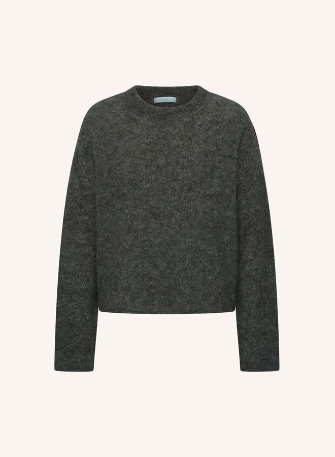 By bar vasile pullover moss brown