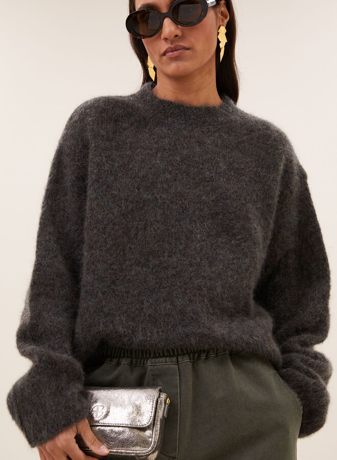 By bar vasile pullover moss brown