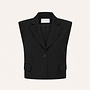By Bar bobi herringbone gilet black