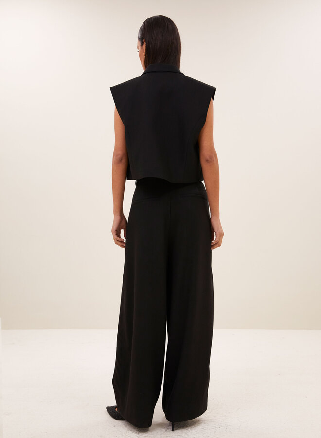 By Bar jule herringbone pants black